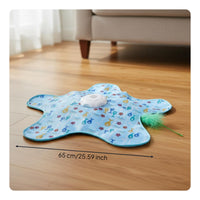 360° Irregular Movement Automatic Hide and Seek Cat Toy Auto Sleep Function Interactive Hide and Seek Toy 3 Speed Modes Automatic Cat Teaser USB Rechargeable for Indoor Cats, Kittens