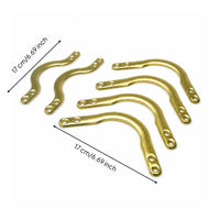 6 Pieces Polished Finish Game Room Hardware Gold-Colored Billiard Table Corner Bracket