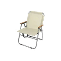 Ultra Light Folding Camping Chair Easy to Clean Backrest Folding Chair Footrest Outdoor Furniture Reinforced Material for Fishing