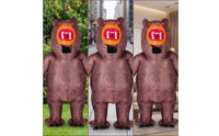 Inflatable Bear Costume Full Body Bear Character Costume Oversized Inflate Jumpsuit for Adults