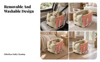 Padded Soft Sided Pet Carrier Patterned Car Seat Carrier Lined