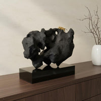 Rock Sculpture Artistic Shape Decor Piece Display Centerpiece Abstract Rock Ornament for Office, Showroom, Model Room