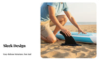 Insertable Stand-up Paddleboard Fin Easy Installation Slide in Paddleboard Fin Attach-on Skeg No Tools Needed Watersport