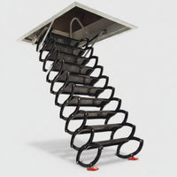 Retractable Attic Staircase Concealed Retractable Attic Ladder Heavy Duty Drop-down Overhead Ladder for Homeowners, Mezzanine
