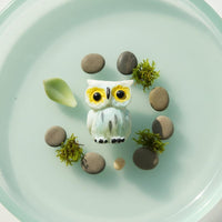 3 Pieces Japanese Design Fairy Garden Owl DIY Landscaping Miniature Owl Figurine Long-Lasting for Succulent Display, Terrarium