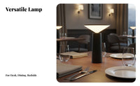 Portable Power Desk Lamp 40° Adjustable Head LED Desk Lamp Dimmable Brightness Minimalist Night Light for Students, Readers, Restaurant, Office, Study