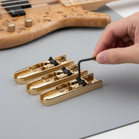 5 Pieces Split Design Bass Bridge Long-Lasting Metal Construction Individual Bass Bridge Set Instrument Accessory Robust Duty