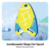 Grip Handles Kickboard with Hand Grips Rounded Triangular Shape Swimming Kickboard Buoyancy Support Swimboard Lightweight