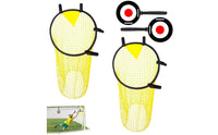 4 Pieces Soccer Target with Adjustable Straps Lightweight Soccer Target Net Easy to Install Training Accessory for Team Practice