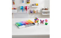 DIY Fusion Bead Kit Compartmented Fuse Bead Kit Puzzle-Style Iron Beads Set Sorted for Classroom