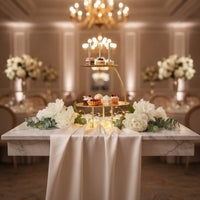 Gold-Toned 2-Tier Cake Stand Painted Metal Cake Stand Round Elegant for Party Planners, Bakers, Weddings, Parties