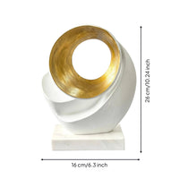 Abstract Sculpture Modern Geometric Sculpture Minimalist Sculptural Ornamental Piece for Living Room