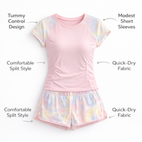 Swimsuits for Women Featuring a Modest Tankini Design, Conservative Swimming Costume with Soft Milk Silk Textile for Pool Wear