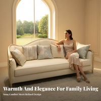 regal armrest Armrest Couch Set Light Luxury Design Living Room Furniture continental design Home Seating for Families, Homeowners, Lounge Area