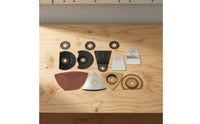 24 Pieces Oscillating Multitool Accessory Kit Sanding Sheet Pads Universal Fit Sanding Sheet Set for Home Renovation