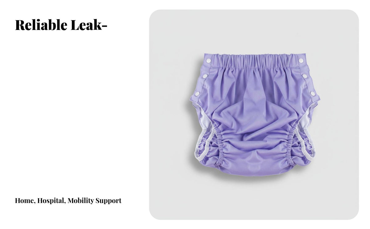 Reusable Mature Diaper Leak Resistant Reusable Mature Cloth Diaper Reusable Incontinence Pants Leak-Resistant Water Resistant