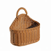 Space Saving Woven Wall Basket Large Capacity Woven Hanging Basket Multifunctional for Homeowners, Decorators, Bathroom, Dorm Room, Bedroom