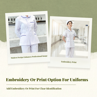 Women's breathable scrub top and pants set