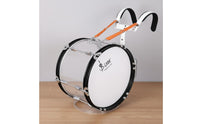Comfortable 16 Inch Marching Bass Drum Adjustable Straps Marching Band Bass Drum Sturdy Easy to Carry for Students, School Procession, Outdoor Performance