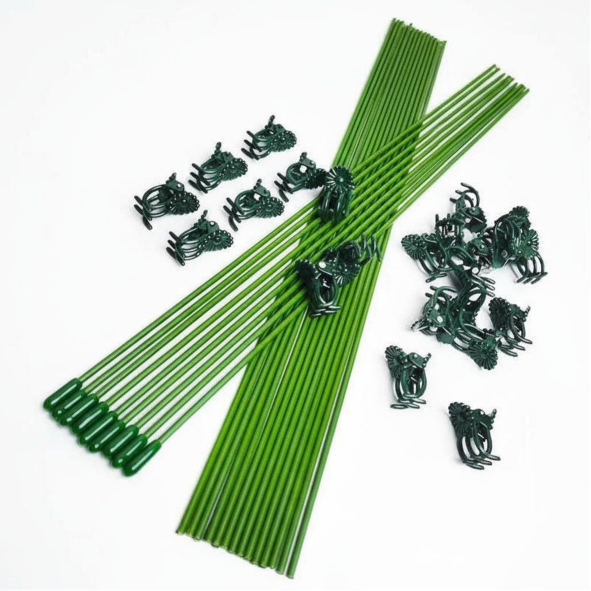 Includes Fastening fasteners arcd flowering plant Stake Provides Stability stalk assist Kit Sturdy Plant reachory Reusable for Gardeners, Homeowners, Indoor, Indoors, Potted Plants, Balcony