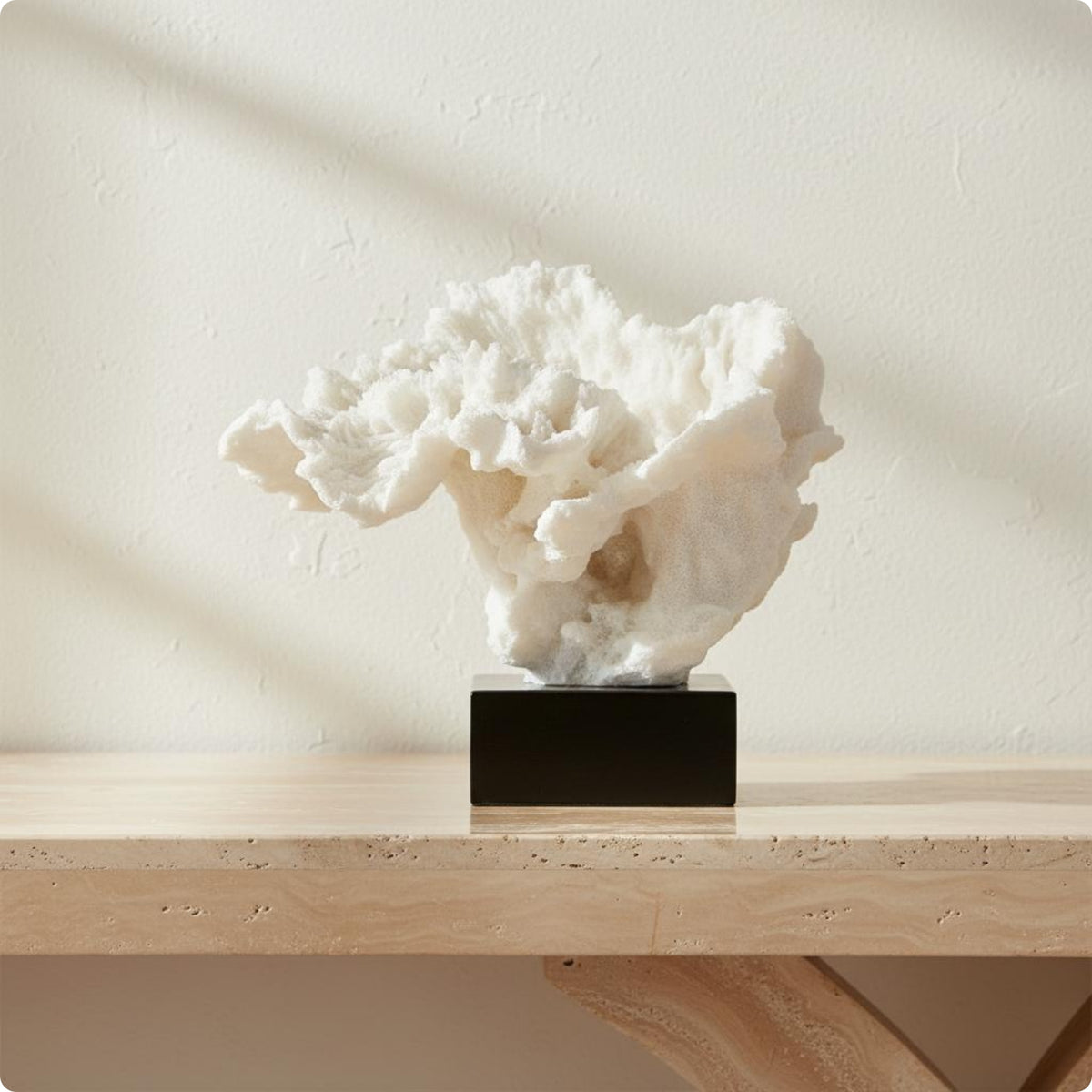 Coral Resin Sculpture Modern Minimalist Resin Coral Statue for Desktop