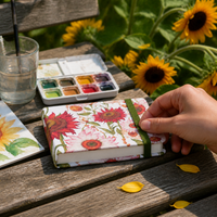Martini Mini Cotton Square Sketchbook for Watercolor and Sketching