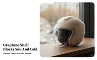 Helmet Sun Protection with Visor Four-Season Impact-Resistant Headwear for Women, Commuters, City Riding