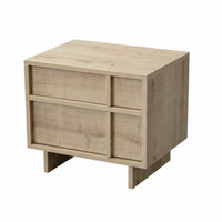 Minimalist Design Black Two-Drawer End Table Sturdy Construction Nightstand Long-Lasting Bedroom Furniture Multi-Purpose for Apartment Dwellers, Homeowners, College Students, Home, Living Room, Entryway, Office