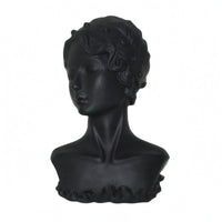 Short Sculpted Hair Earring Display Bust Matte Finish Necklace Display Mannequin Hard PVC Head Bust Mannequin Hollow