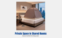 Anti-Peeping Privacy Tent, Portable Bed Cover, Light-Blocking Mongolian Yurt Mesh for Hotel, Dormitory, Indoor, No-Installation