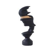 Human Profile Figurine Modern Abstract Face Sculpture Decorative for Entryway