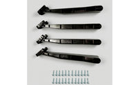 4 Pieces Sturdy Under-Mount Sink Bracket with Screws Rigid Sink Support Bracket Slim Hardware Firm for Kitchen