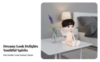 6 Inch Nude Doll Moveable Joints Articulated Jointed Doll Female Action Figure Personalized Izable Thick Hair