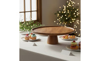 Elevated Design Chinese Design Cake Display Stand Food Safe Round Afternoon Tea Tray Stable Base High-Foot Dessert Stand Easy to Clean for Parties, Weddings