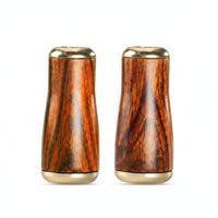2 Pieces Fishing Reel Handle Knob Replacement Wooden Reel Knob Ergonomic Hardware for Anglers, Rotating Reels