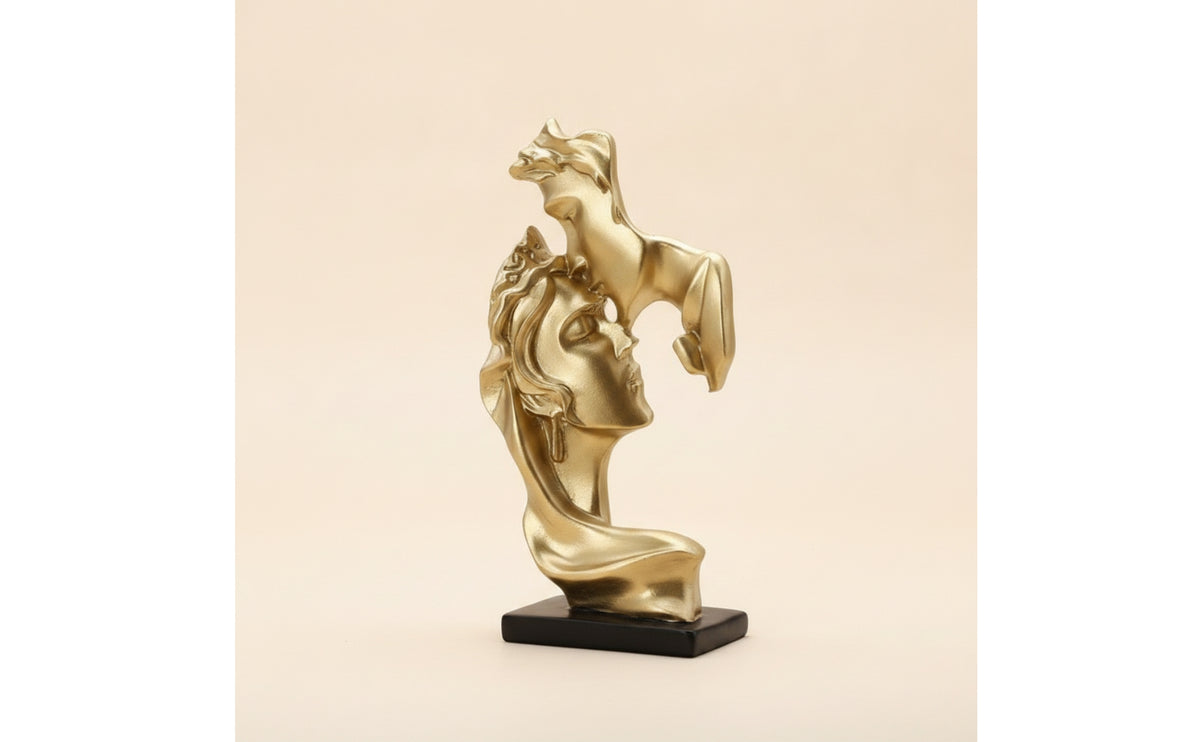 Romantic Figure Sculpture Elegant Decorative Statue Sleek for Bookshelf, Office