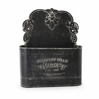 Metal Wall Planter Embossed Scroll Details Panel Wall Hanging Planter