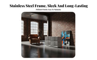 Modular Shelving System Versatile Minimalist Sideboard Sturdy Living Room Storage Cabinet for Homeowners, Renters, Home Office, Entryway, Bedroom