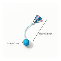 Cat Teaser Toy with Feather Flexible Motorized Cat Toy with Wand Indoor Chasing for Cats, Daily Playtime