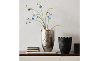 Decorative Vase Sculptural Vase with Wavy Edge Modern Flower Holder for Florists, Living Room