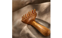 Relaxation Wooden Massage Comb Soothing Scalp Massager with Handle Invigorating Head Scalp Massager Comb Burrunrestricted for Travel