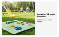 Play Telescope Colorful Playhouse Toy Rounded Corners Toy Pirate Ship Wheel for Treehouse, Climbing Frame