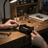 Mini Aluminum Alloy Bench Vise for Crafts, Jewelry, and Small Workpieces