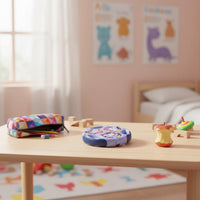 Stress Relief Enchanting Bean Cube Toy Hand-Eye Coordination Rotating Bead Game Improves Concentration Fidget Twirler Game Develops Logical Thinking for Children, Adults