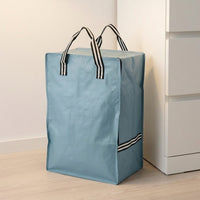 72L Laundry Bags with Backpack Mens Straps, Waterproof Moving Travel Bags, Foldable PP Woven Zippered Storage for Clothing and Bedding