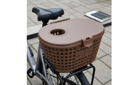 Rear Scooter Basket Molded Plastic Scooter Storage Box Fitted Lid Perforated