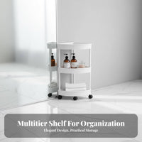 Space-Saving Rolling Corner Shelving Single-Tier Strong Load-Bearing Multi-Tier Rolling Trolley Easy Assembly Bathroom Shelf Increased Layer Height for Families, Homeowners, Renters, Narrow Areas, Bedroom, Laundry Room, Kitchen
