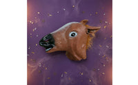 Horse Head Costume Headpiece Black Muzzle Full-Horse Head Headpiece Pointed Ears