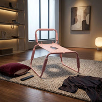 Center Cutout Central Opening Adjustable Hydraulic Saddle Stool Metal Frame Adjustable Saddle Stool High Load Capacity Seat Furniture Padded Sections