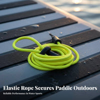 Watercraft Paddle Leash Anti-Loss Elastic Paddle Rope Secure Fastening Bungee Cord Tether for Water Sports Enthusiasts, Boaters, Kayaking, Boating